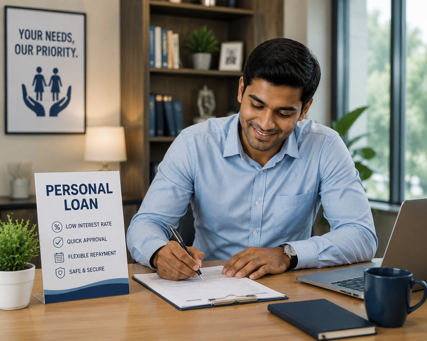 Happy family with home loan